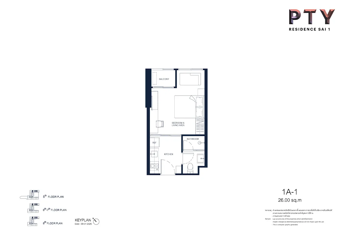 One Bedroom (32 m²)