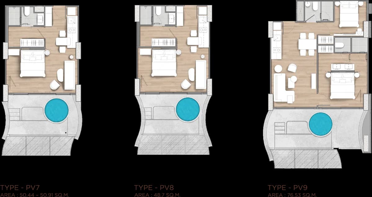 Two Bedroom (74 m²)