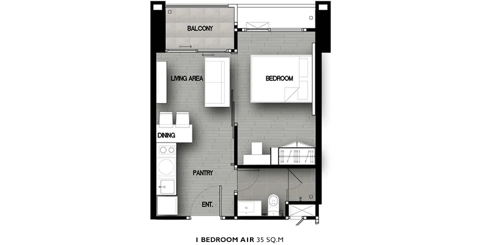 One Bedroom (35 m²)