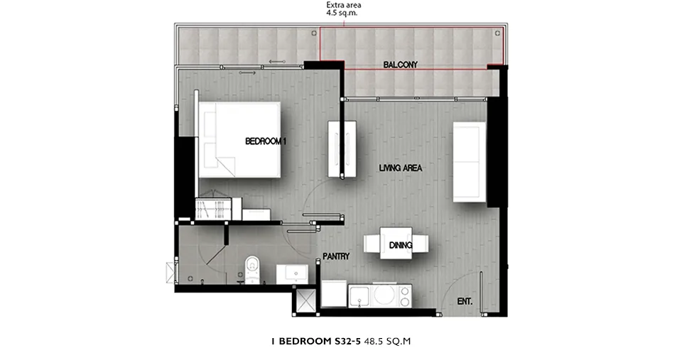 One Bedroom (48 m²)