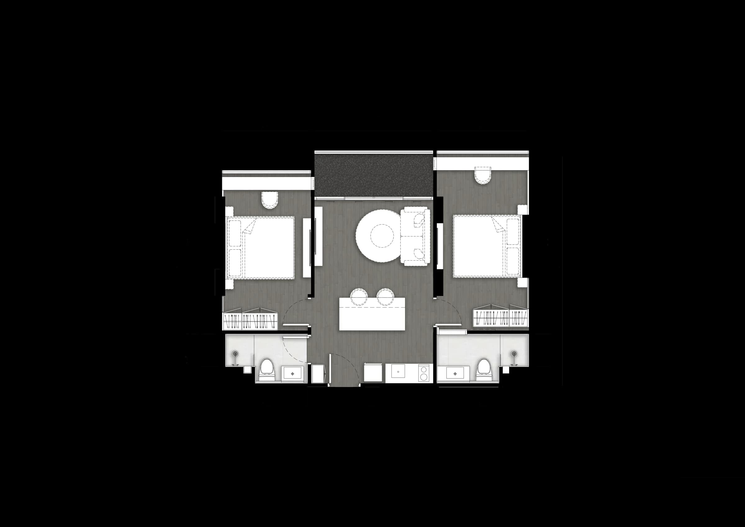 Two Bedroom (80 m²)
