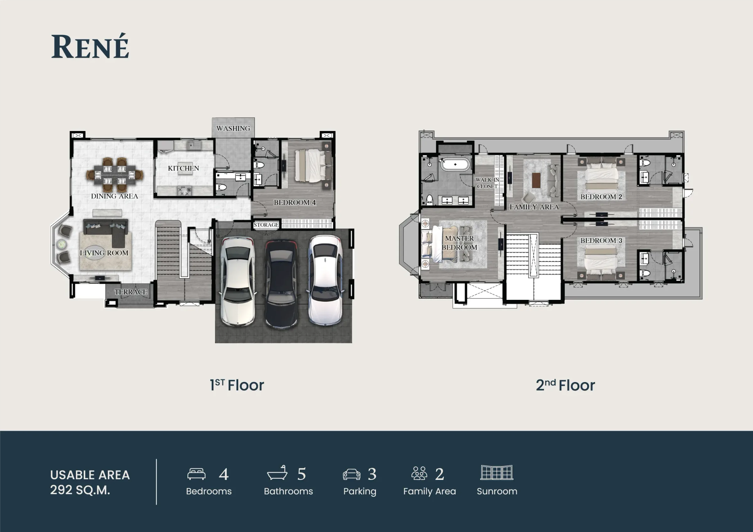 Four Bedroom (325 m²)